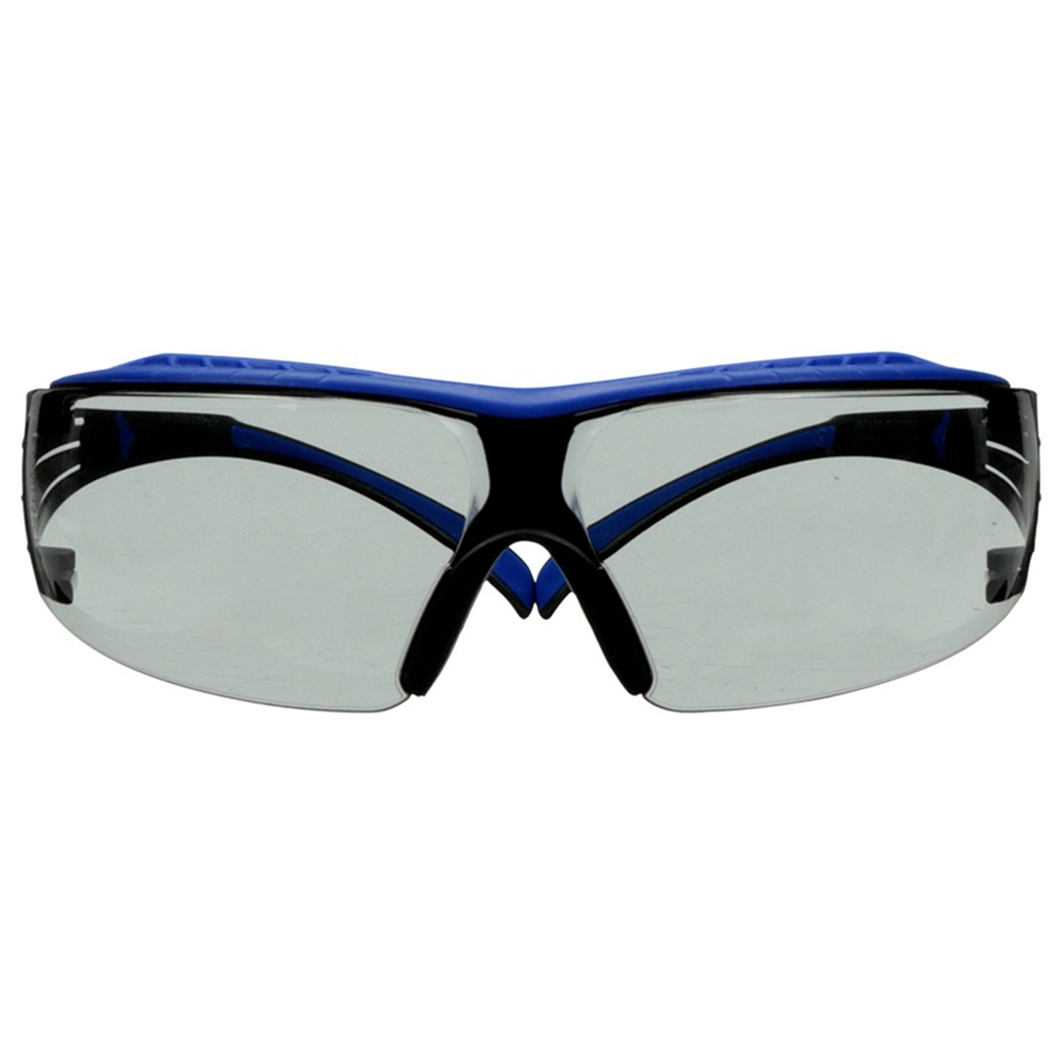 3M SecureFit 400 Series SF407XSGAF Safety Glasses with Blue/Gray Temples & Indoor/Outdoor Gray Scotchgard Anti-Fog/Anti-Scratch Lens