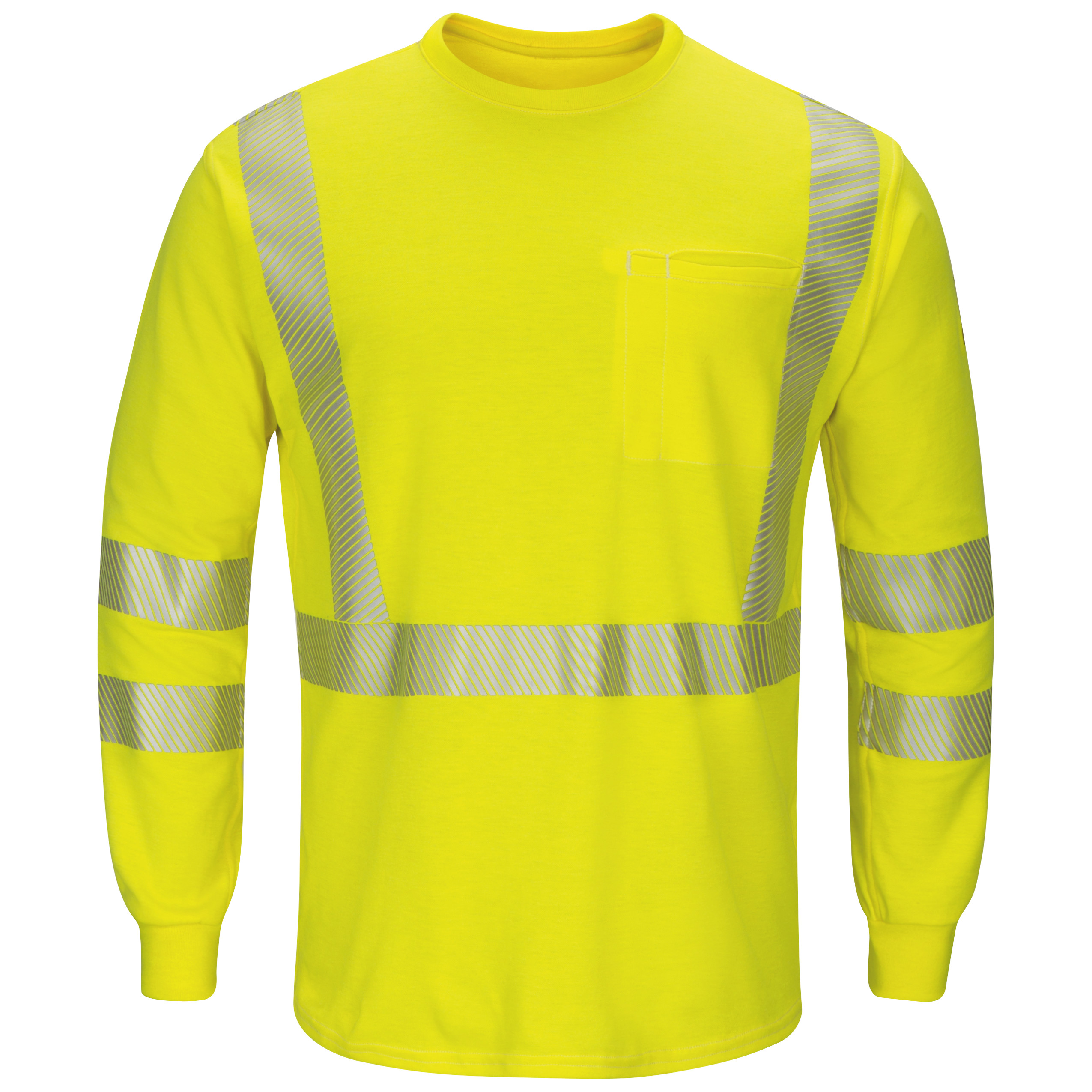 Bulwark® Men's Lightweight FR Hi-Visibility Long Sleeve T-Sh from GME Supply